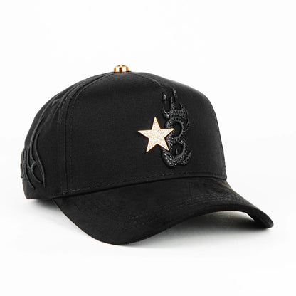 Gorra Barbas Hats B STAR BLACK | Snapback Visera Semicurva image 0