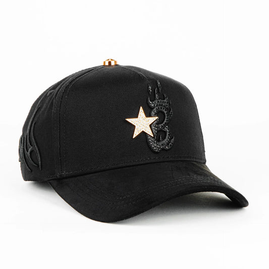 Gorra Barbas Hats B STAR BLACK | Snapback Visera Semicurva image 0