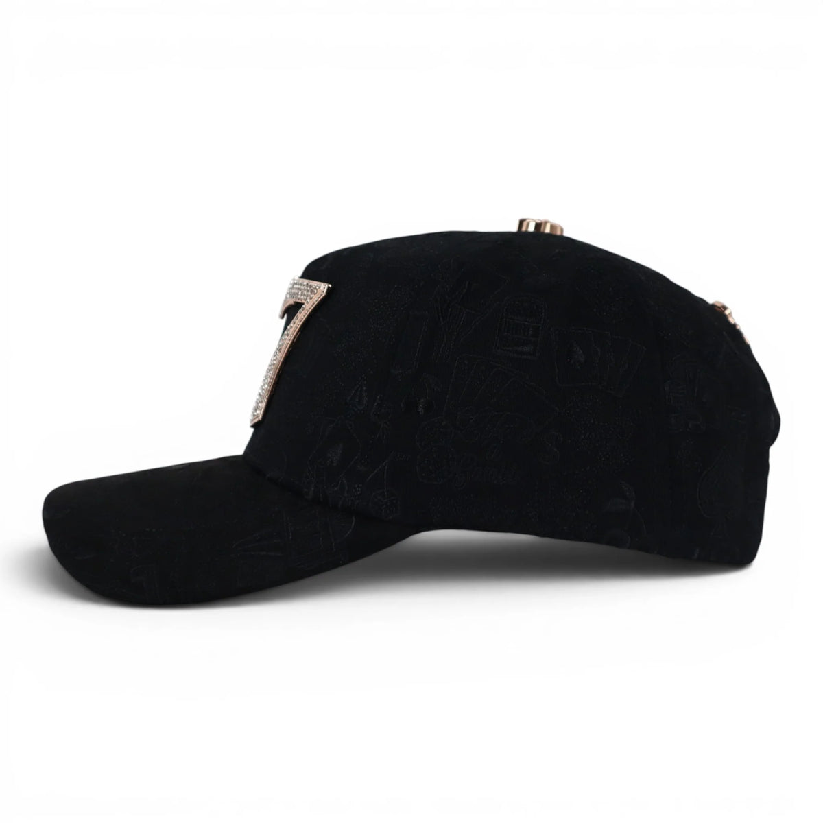 GORRA BARBAS HATS 77 BLACK CHROME GOLD image 3