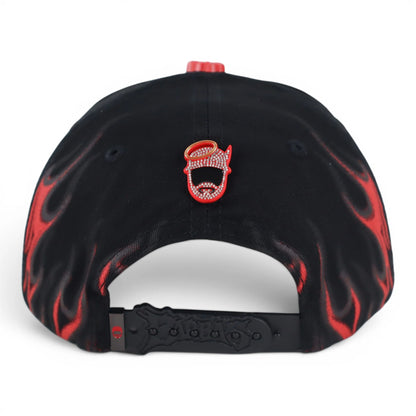 GORRA BARBAS HATS BORN CRAZY BLACK/RED image 3