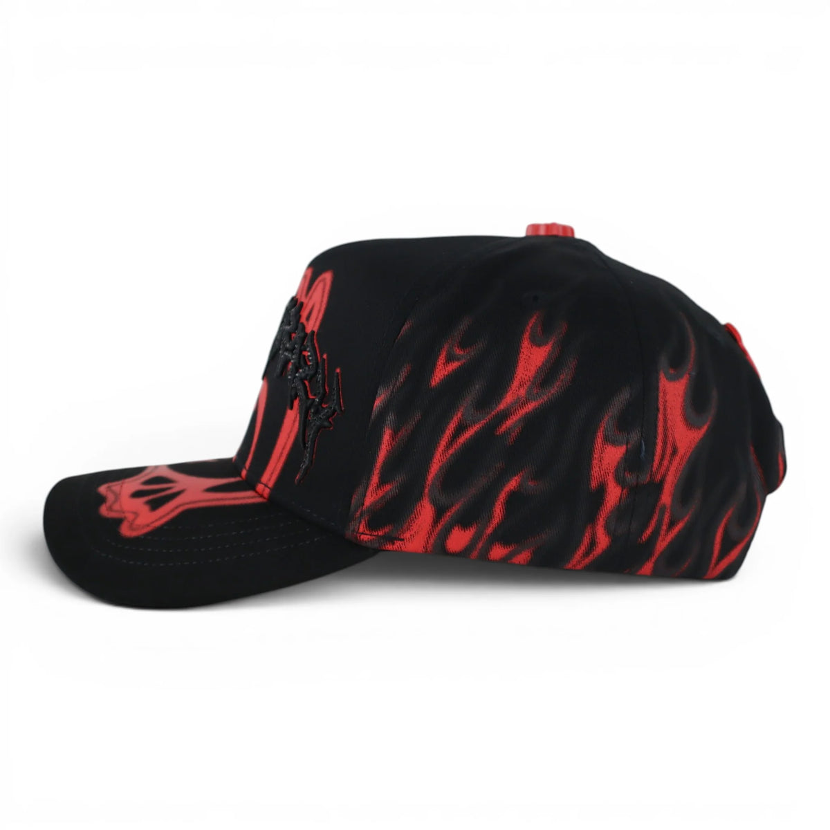 GORRA BARBAS HATS BORN CRAZY BLACK/RED image 2