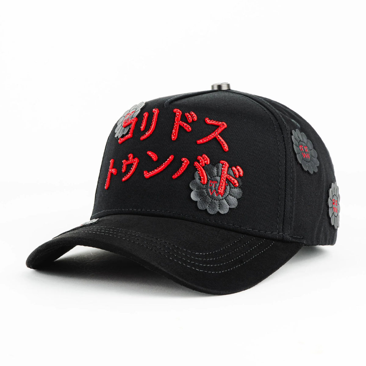 Gorra Barbas Hats CT ORIENTAL TUMBADO BLACK | Snapback Visera Curva image 1
