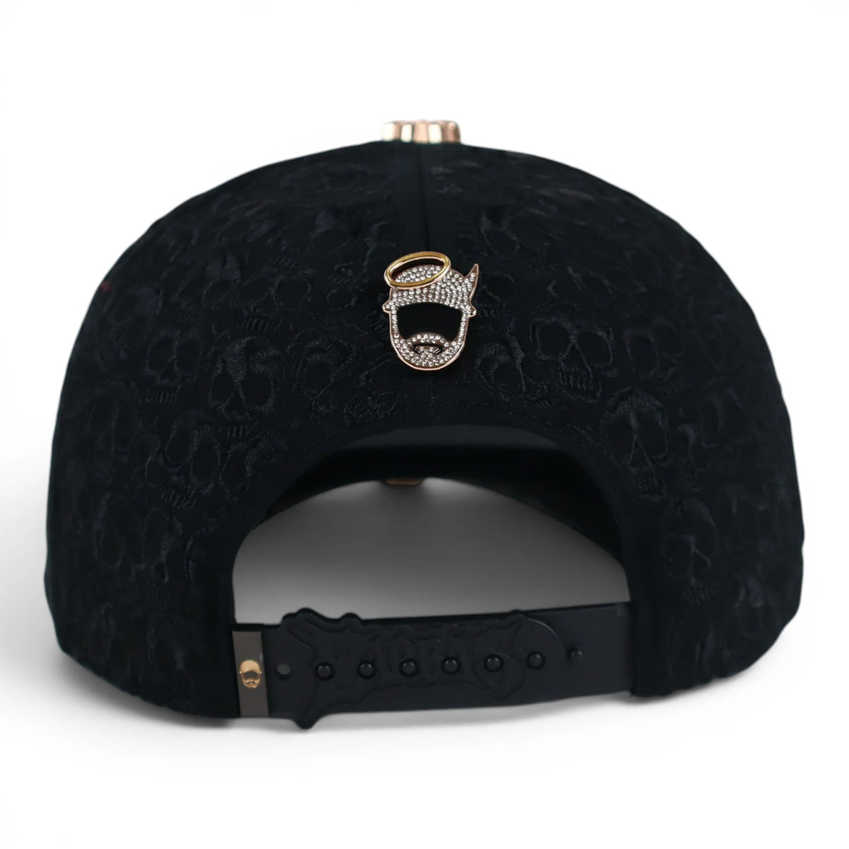 GORRA BARBAS HATS BBB HAND SKULL CRYSTALS NEGRA image 3
