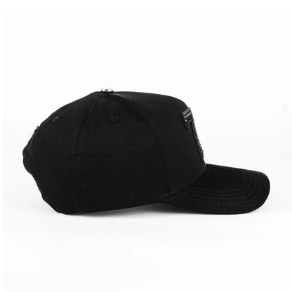 Gorra Barbas Hats 77 BLACK | Snapback Visera Semicurva image 3