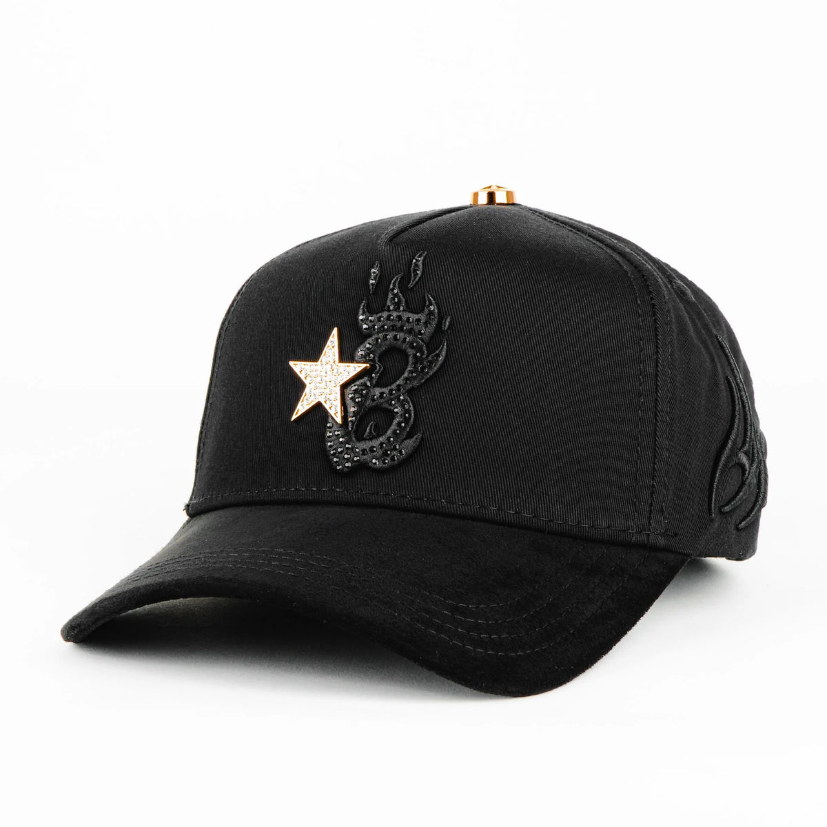 Gorra Barbas Hats B STAR BLACK | Snapback Visera Semicurva image 2