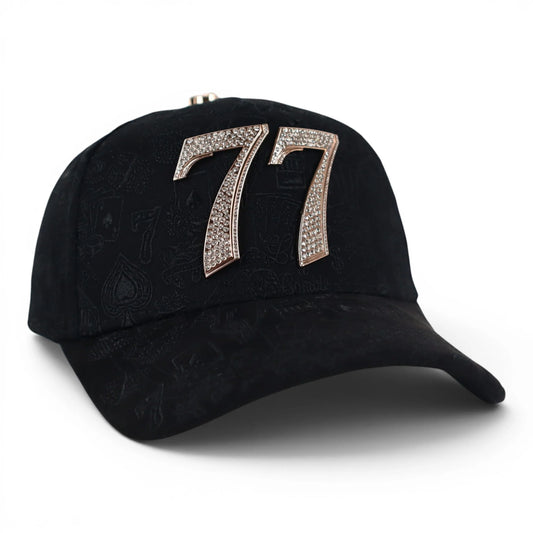 GORRA BARBAS HATS 77 BLACK CHROME GOLD image 0