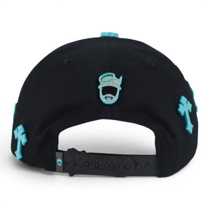 GORRA BARBAS HATS HEAVEN CYAN CROSSES BLACK image 3