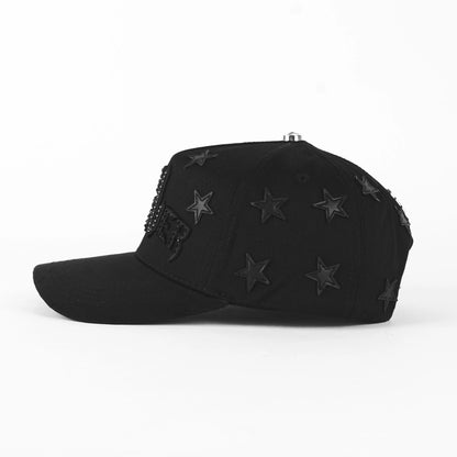 Gorra Barbas Hats RICH FOREVER BLK/SUEDE | Snapback Visera Curva image 1