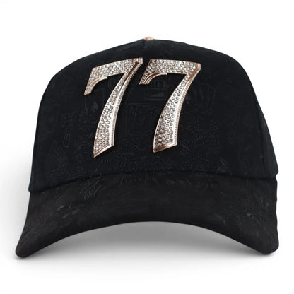 GORRA BARBAS HATS 77 BLACK CHROME GOLD image 1