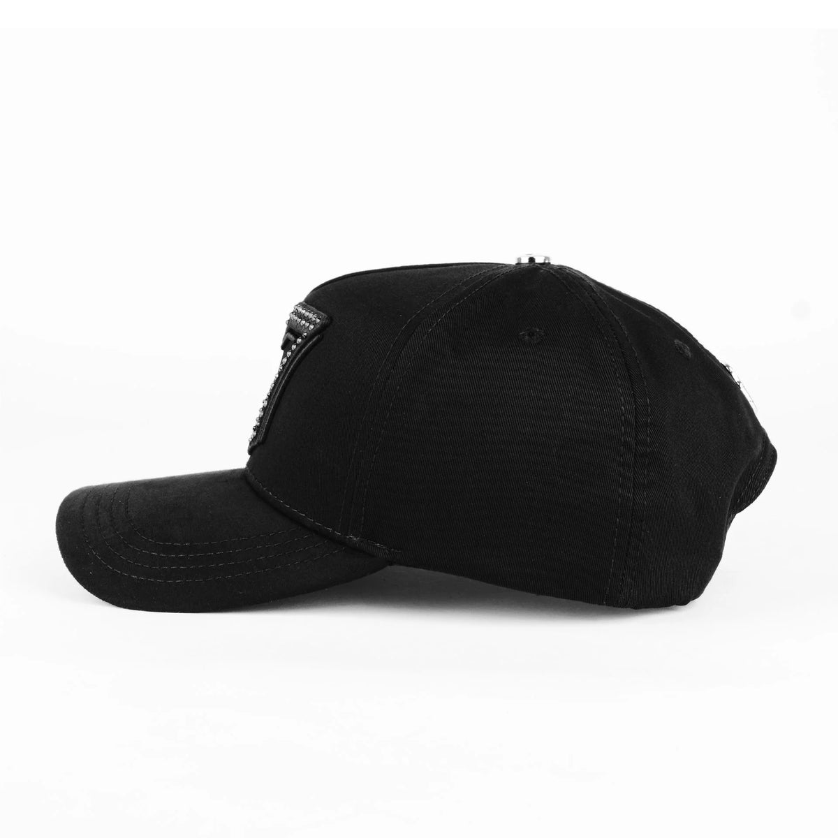 Gorra Barbas Hats 77 BLACK | Snapback Visera Semicurva image 1