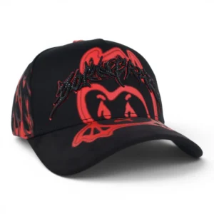 GORRA BARBAS HATS BORN CRAZY BLACK/RED