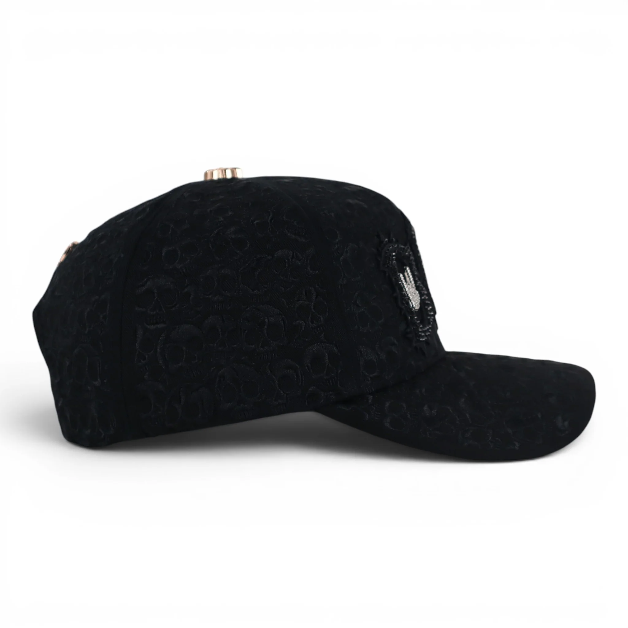 GORRA BARBAS HATS BBB HAND SKULL CRYSTALS NEGRA