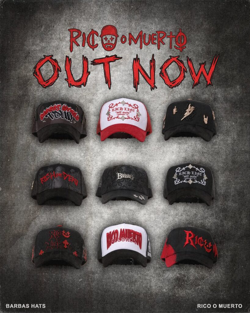 Rico o Muerto barbas hats drop